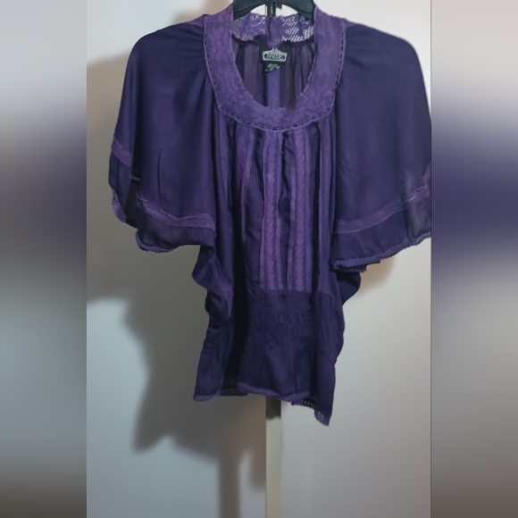 Elegant Purple Women's Top - Picture 2 of 4